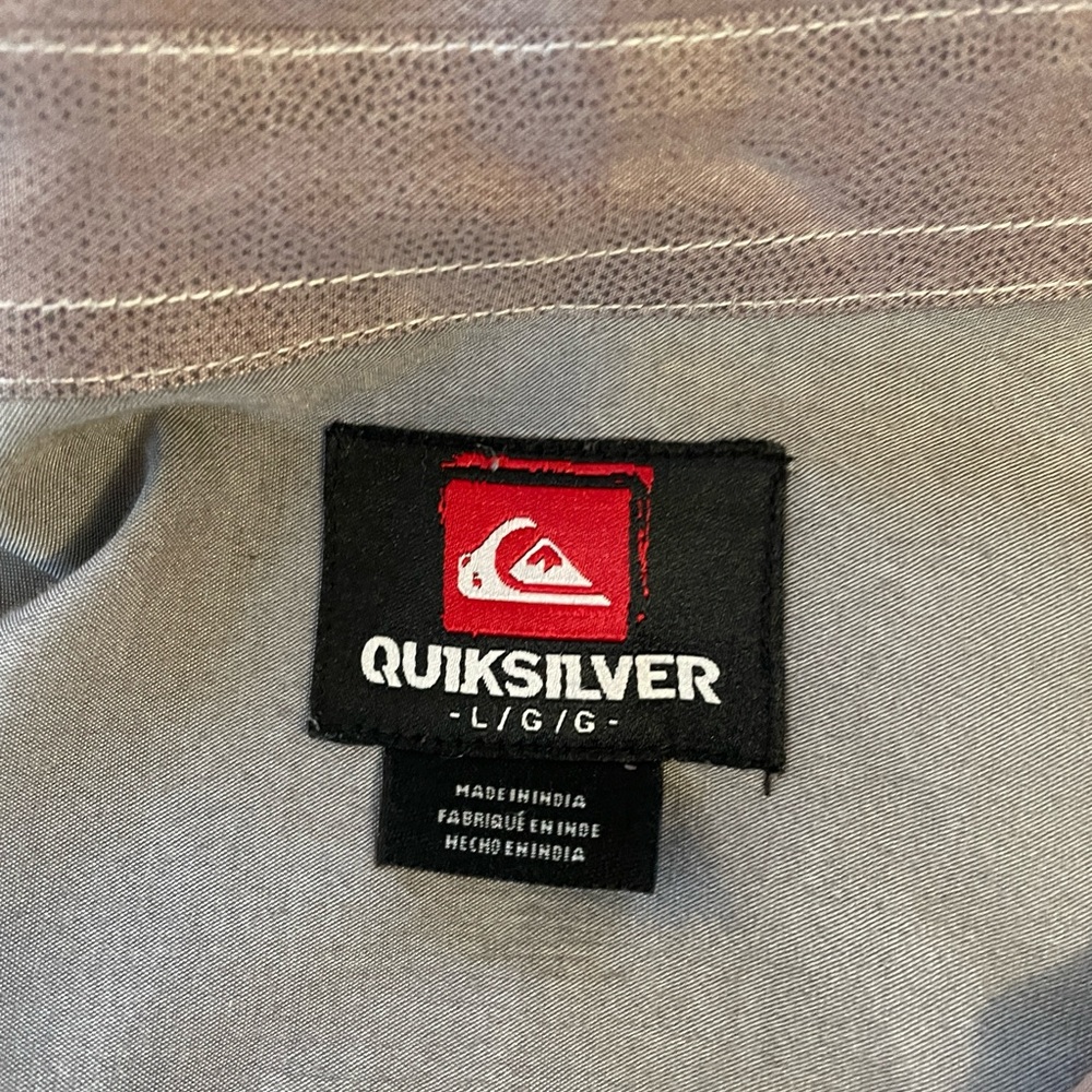 Men’s Quicksilver Button Up, Size Large - image 2